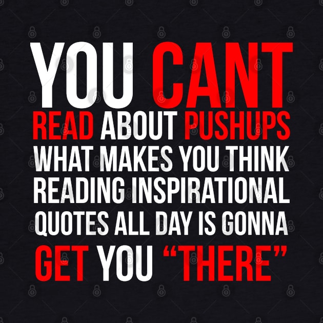 You cant read about push-ups | Garyvee by GaryVeeApparel